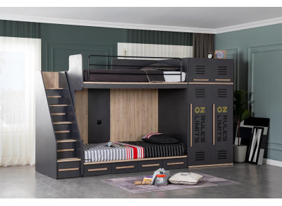 Elegante kinderkamerbed stapelbed luxe tienerbedden