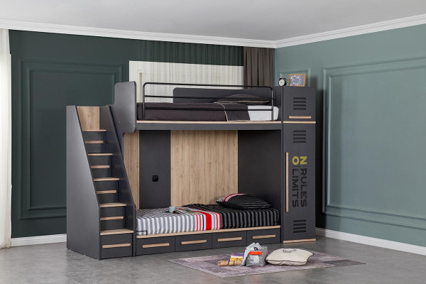 Elegante kinderkamerbed stapelbed luxe tienerbedden