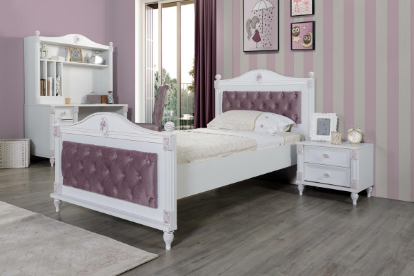 Kinderkamer set meubels Bed Nachtkastje Kledingkast Meubelset 4-delig