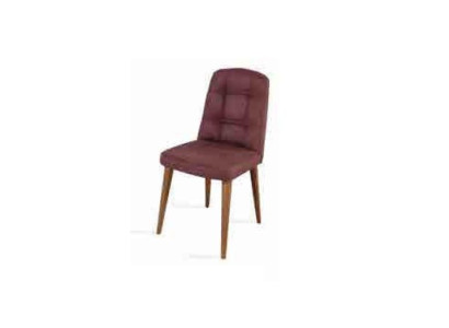 Originele roze stoel op poten van hout voor in uw eetkamer Nieuw model