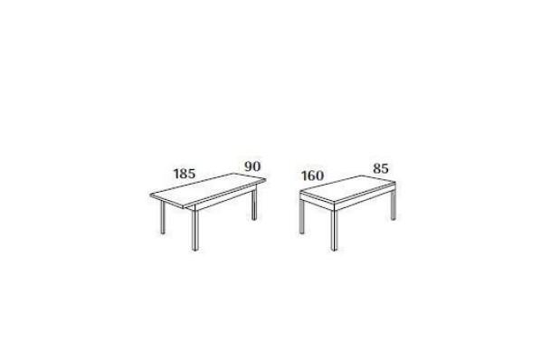 Zwarte eettafel 160x85 Eettafel Eettafels Tafels Meubels Hout
