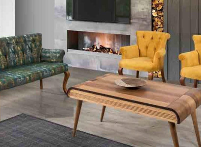 Zitbank Set Zitkussen Meubelset Bank Sofa Salontafel 4-delig Sets