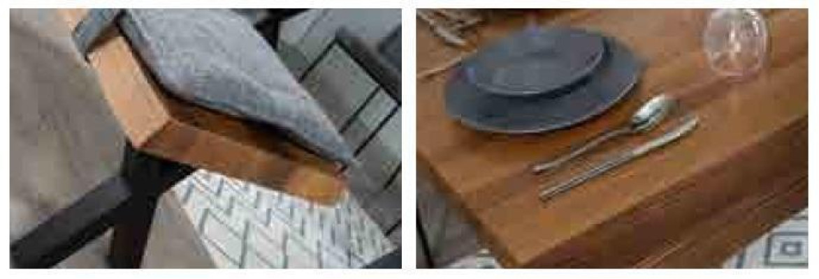 Eettafel 4 stoelen Bank Zitje Bank Originele set eetgroep Eetkamer