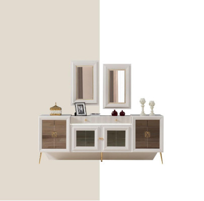 Compleet set eettafel 6x stoelen eetkamerset eetgroep houten tafel 9-delig