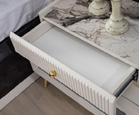 Slaapkamer Set Ontwerp Modern Luxe Meubels Bed 2x Nachtkastjes 4-delig.