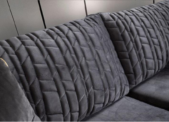 Bank 3-zits banken banken bekleding woonkamer design textiel stof