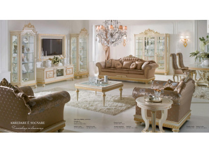 Woonkamer set Bank Fauteuil Bijzettafel Salontafel TV 8 delen