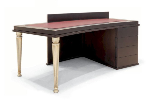 Schrijftafel Kantoor Schrijftafels Tafels Hout Luxe Modern Computerbureau