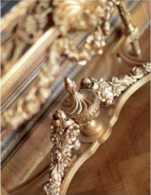 Groep console spiegel kaptafels goud barok tafel slaapkamer