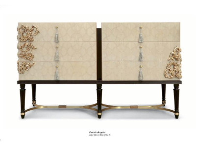 Ladenkast Dressoir Luxe Kasten Laden Slaapkamer Hout Beige