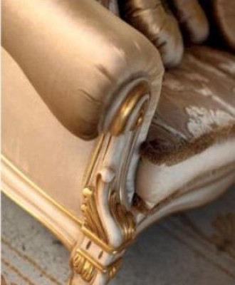 Chesterfield driezits bank 3-zits banken stof woonkamer goud