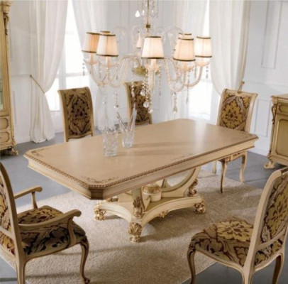 Luxe eettafel eetkamertafel eethoek tafel eetkamer Beige hout