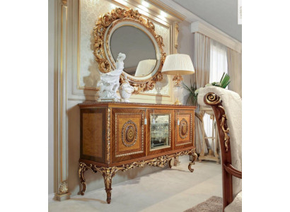Wandspiegel Spiegel Goud Ovaal Barok Woonkamer Ontwerp