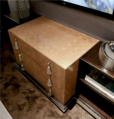 RTV Kommode TV Stand Sideboard Lowboard Modern Brown Living Room