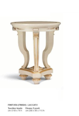 Bijzettafel Salontafel Tafel Woonkamer Meubels Rond Beige Hout