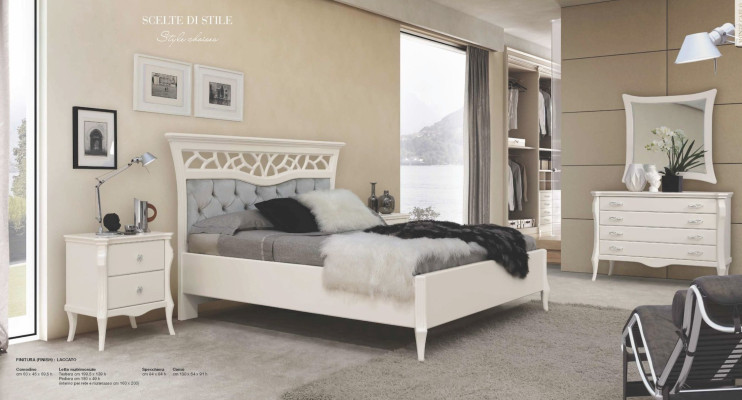 Garnituur ladekast spiegel dressoir kasten slaapkamer wit luxe