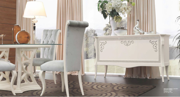 Dressoir Luxe Kasten Laden Wit Woonkamer Houten Meubels