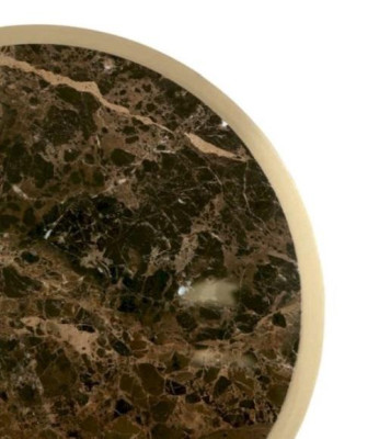 Bijzettafel Salontafel Tafel Woonkamer Meubels Beige Hout Ronde Tafels