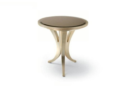 Bijzettafel salontafel Rond Houten tafel Woonkamer meubels Beige.
