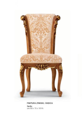 Luxe eetkamerstoel stoel eetkamer fauteuil zitter gouden stoelen barok