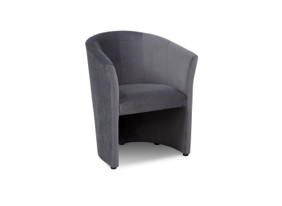 Fauteuil Club Lounge Design Armstoel Bekleedde Bank 1-Zits Bank Zwart