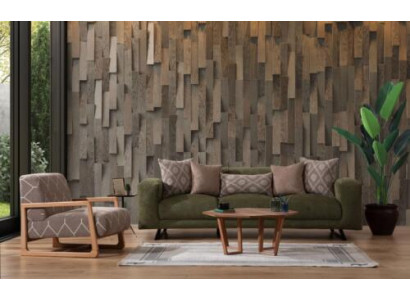 Textiel meubels woonkamer Modern bankstel 4-zits gestoffeerde fauteuil eenzitter vierzitter 2 delen