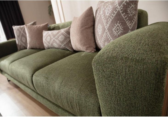 Textiel meubels woonkamer Modern bankstel 4-zits gestoffeerde fauteuil eenzitter vierzitter 2 delen