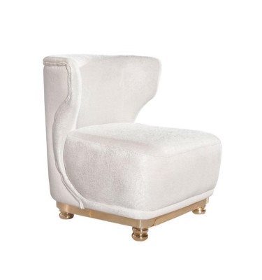 Ontwerper Witte Fauteuil Woonkamer Comfort Fauteuil Beklede Fauteuil
