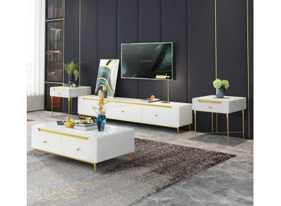Dressoir Salontafel Dressoir Lowboard Sidetable Woonkamer 4-delig.