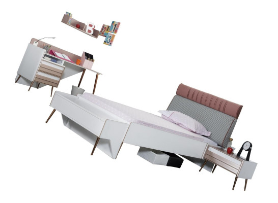 Ontwerp nachtkastjes consoles bijzettafels hout kindernachtkastje kinderkamer.