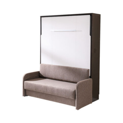 Kast Bed met bank Kussens Muurkasten Slaapbed inklap meubels + Bank Nieuw