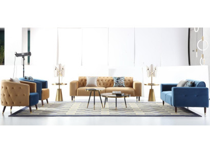 Design meubilair woonkamer bank bankstel banken bankstellen 3+2+1+1 4-delig.