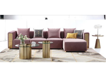 Hoekbank L-vorm bank ontwerp banken gestoffeerde textiel moderne nieuwe hoekbank.