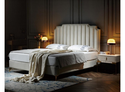Bed 180x200cm Leder Slaapkamer Meubilair Luxe Moderne Bedden Hotel Meubilair Nieuw