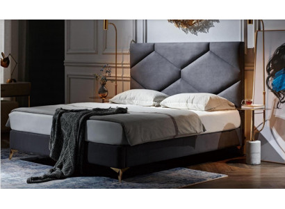 Bed 180x200cm Textiel Slaapkamermeubelen Luxe Moderne Bedden Hotelmeubilair Nieuw
