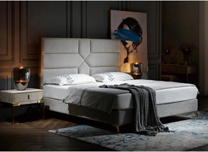 Tweepersoons slaapkamer hotel huwelijk luxe bed 2x nachtkastje 3-delig. Nieuwe beddenset