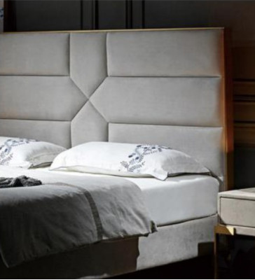 Tweepersoonsbed Bed Huwelijksbed Design Luxe Fluweel Gestoffeerd Bed Design Bed Textiel Bedden