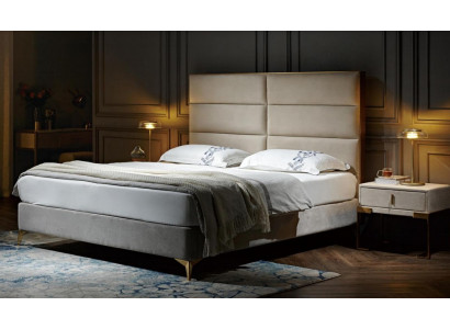 Bed Huwelijk Bed Ontwerp Luxe Luxueus Gestoffeerd Bed Ontwerper Bed Textiel Bedden Tweepersoonsbed