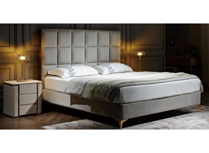 Bed 2x Nightstand 3 pcs. Bedroom Set Designer Luxury Group New Suite