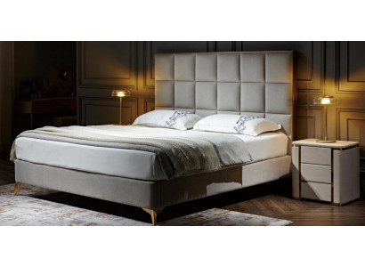 Ontwerp Bed Slaapkamer Bedden Textiel Hotel Luxe Bekleding Zits Stof Meubels Nieuw