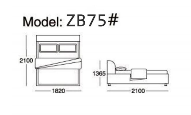 Luxe bed gestoffeerd bed lederen slaapkamer bedden 180x200cm tweepersoonsbed hotel huwelijk