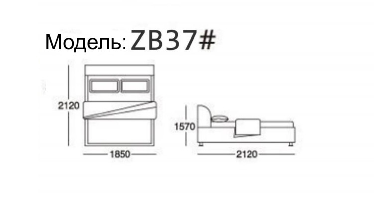 Bedtextiel 2x nachtkastje 3-delige slaapkamerset meubilair Nieuw Modern Luxe Bedden