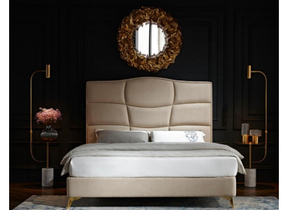 Slaapkamer tweepersoonsbed 180x200 cm Luxe bed Modern Textiel Nieuw