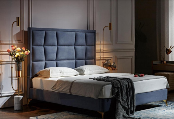 Compleet slaapkamer set bed 2x nachtkastje 3-delige set bedden ontwerper luxe