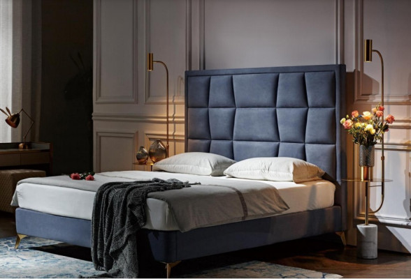Compleet slaapkamer set bed 2x nachtkastje 3-delige set bedden ontwerper luxe