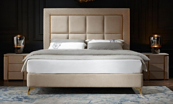 Ontwerp Luxe Tweepersoons Hotel Bedden Hotel Meubelen Luxe Slaapkamer Bedbekleding Nieuw