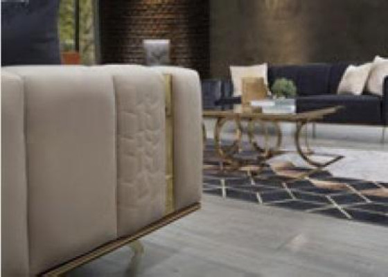 Moderne bank 4 zit ontwerp woonkamer stoffering hout stoffering moderne luxe