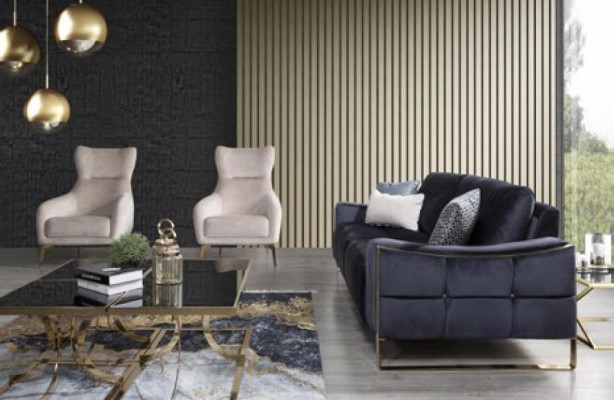 Klassieke fauteuil Luxe bekleding Textiel bekleding Zitsingle Modern Wit Nieuw