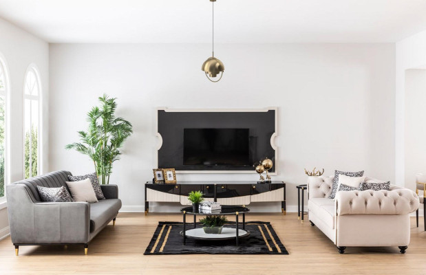 Bankstel Bankstel Bank Bank Meubel Salontafel 3-delig Chesterfield