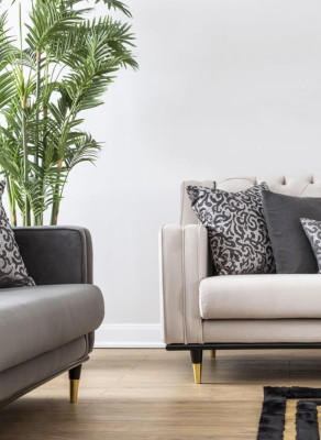 Bankstel Bankstel Bank Bank Meubel Salontafel 3-delig Chesterfield
